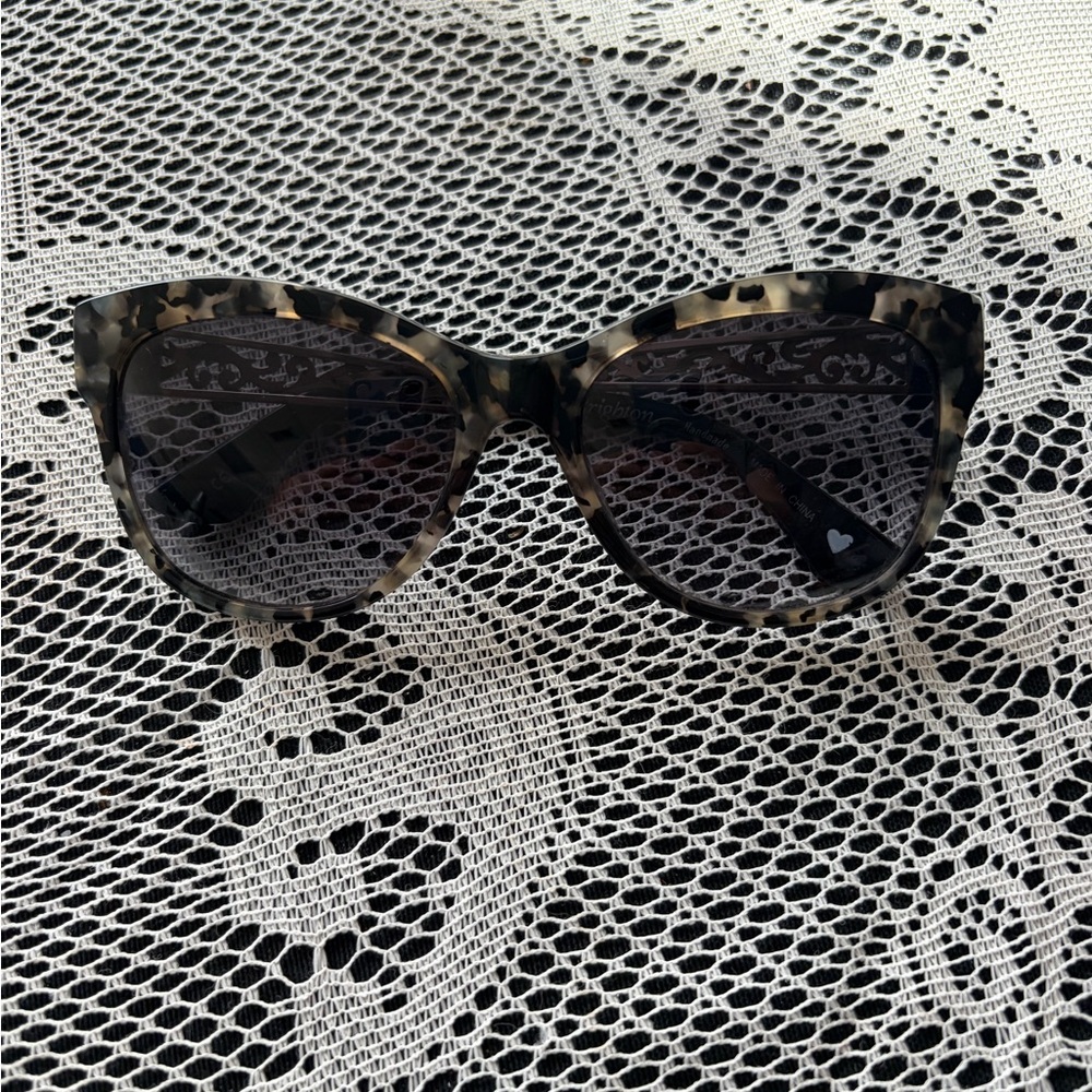 Brighton Tortoiseshell Cat Eye Sunglasses with Dark Lenses